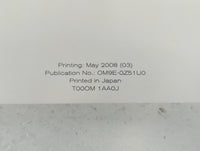 2009 Nissan Murano Owners Manual Book Guide P/N:T00OM 1AAOJ OEM Used Auto Parts - Oemusedautoparts1.com