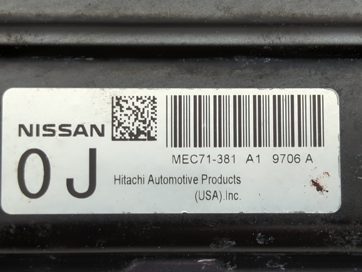 2009 Nissan Pathfinder PCM Engine Control Computer ECU ECM PCU OEM P/N:MEC71-381 Fits OEM Used Auto Parts - Oemusedautoparts
