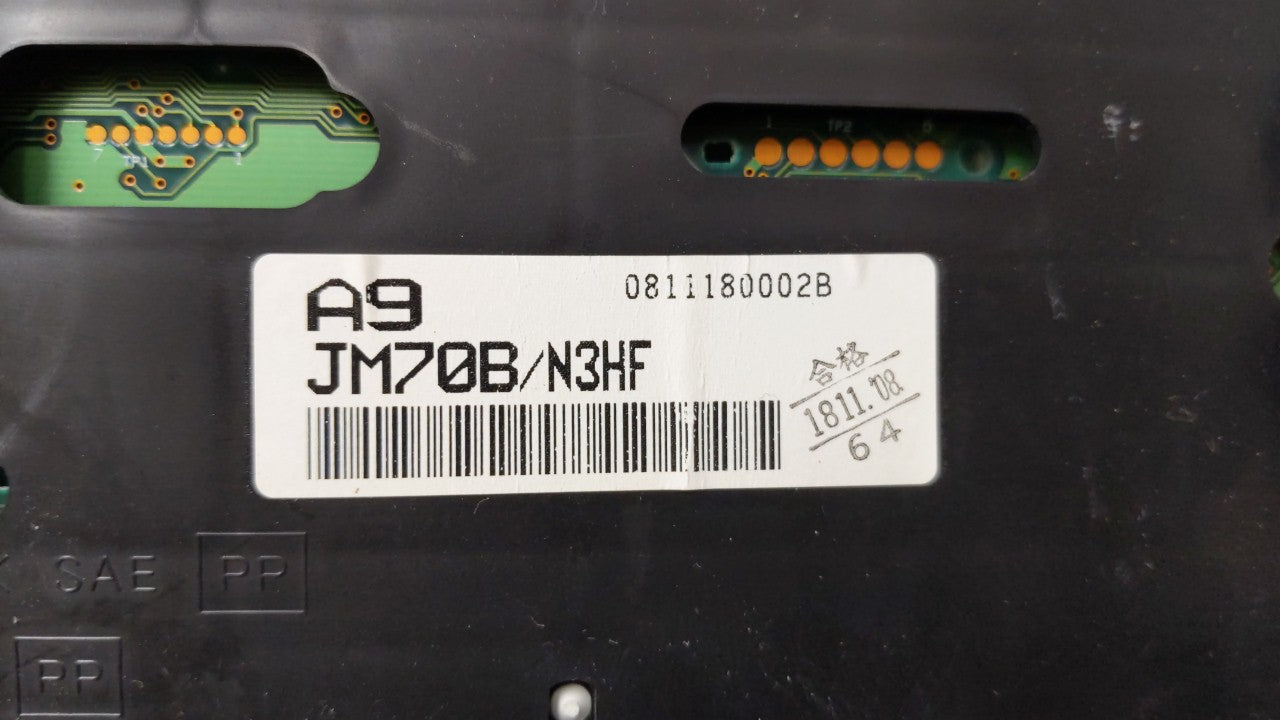 2009 Nissan Rogue Instrument Cluster Speedometer Gauges P/N:A9 JM7013 Fits OEM Used Auto Parts - Oemusedautoparts1.com