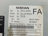 2009 Nissan Rogue Radio AM FM Cd Player Receiver Replacement P/N:28185 JM00A Fits OEM Used Auto Parts - Oemusedautoparts1.co