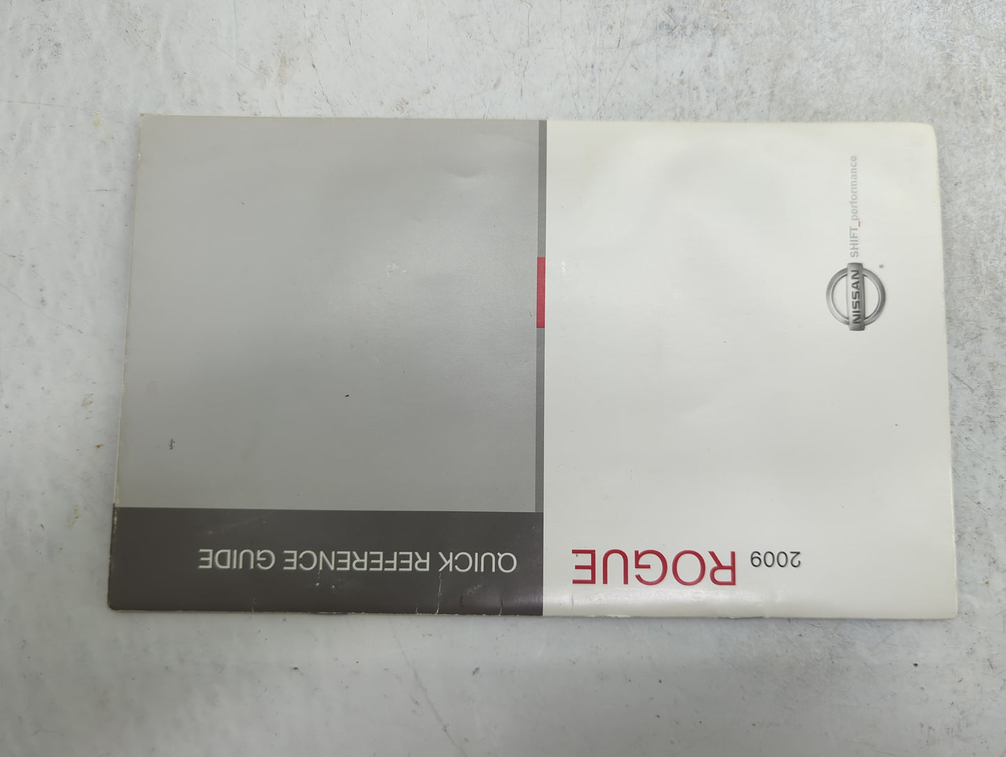 2009 Nissan Rogue Owners Manual Book Guide P/N:OM9E-0S35U0 MB9E-0ALLU2 OEM Used Auto Parts - Oemusedautoparts1.com