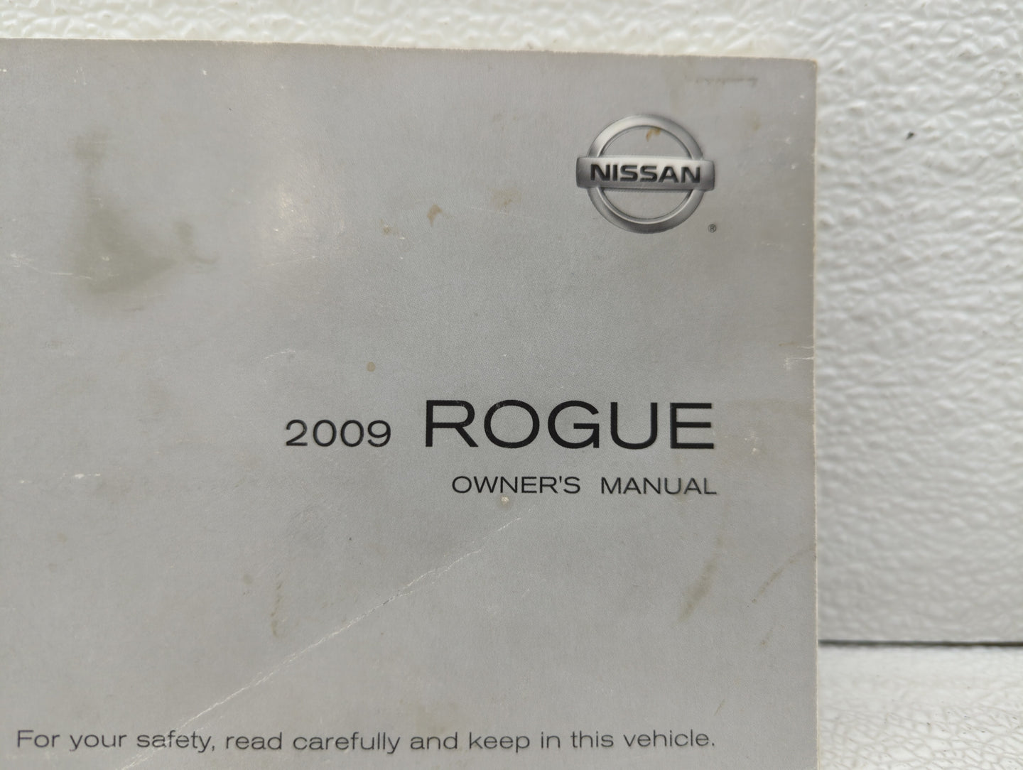 2009 Nissan Rogue Owners Manual Book Guide OEM Used Auto Parts - Oemusedautoparts1.com