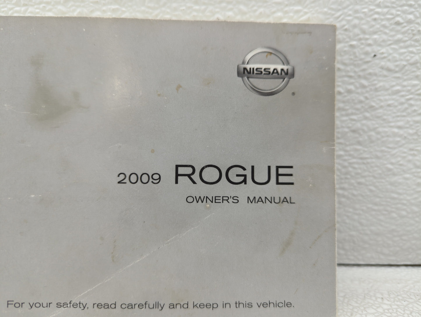 2009 Nissan Rogue Owners Manual Book Guide OEM Used Auto Parts - Oemusedautoparts1.com