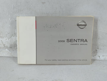 2009 Nissan Sentra Owners Manual Book Guide P/N:OM9E-0B16U0 OEM Used Auto Parts - Oemusedautoparts1.com