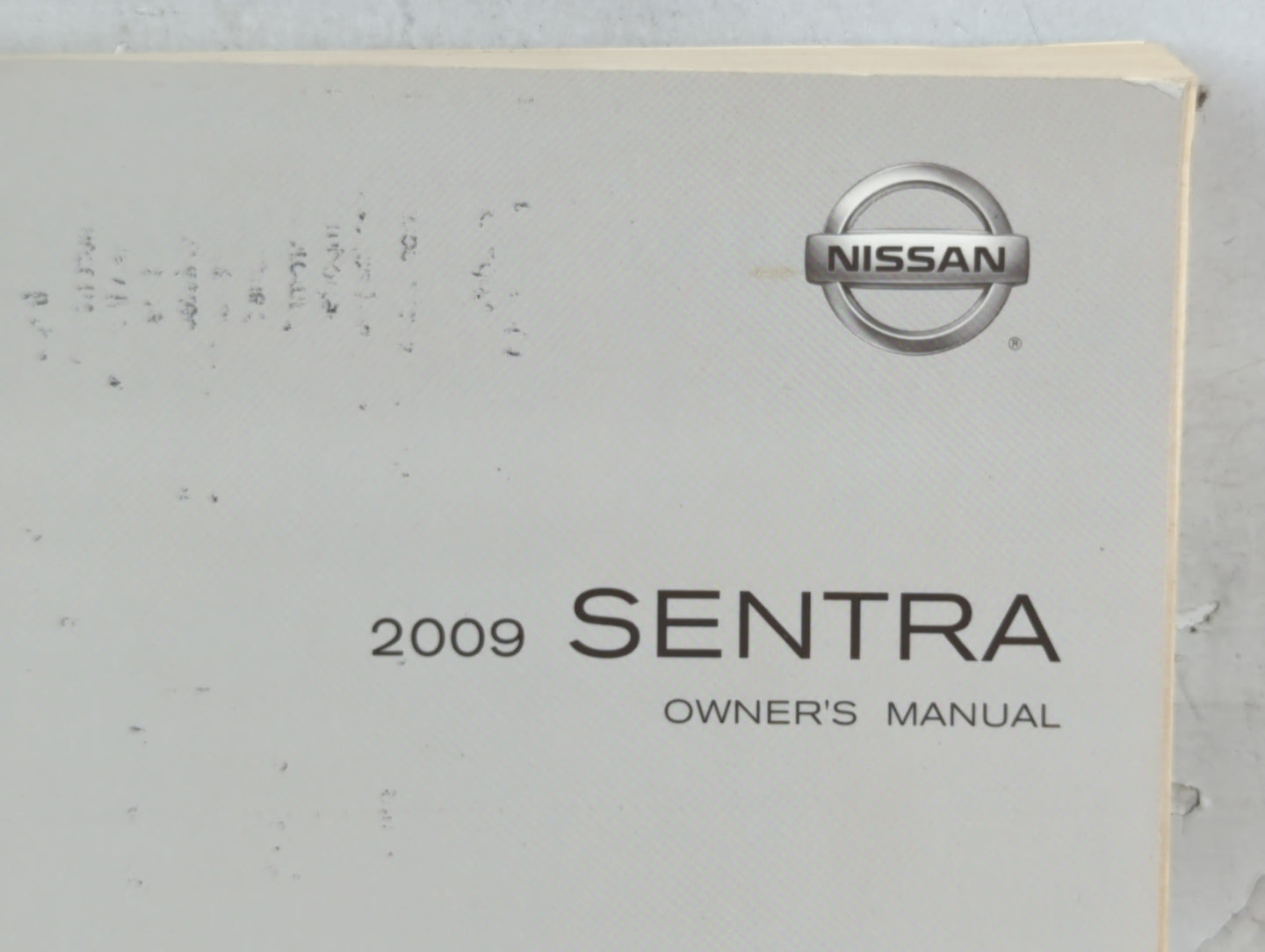 2009 Nissan Sentra Owners Manual Book Guide P/N:OM9E-0B16U0 OEM Used Auto Parts - Oemusedautoparts1.com