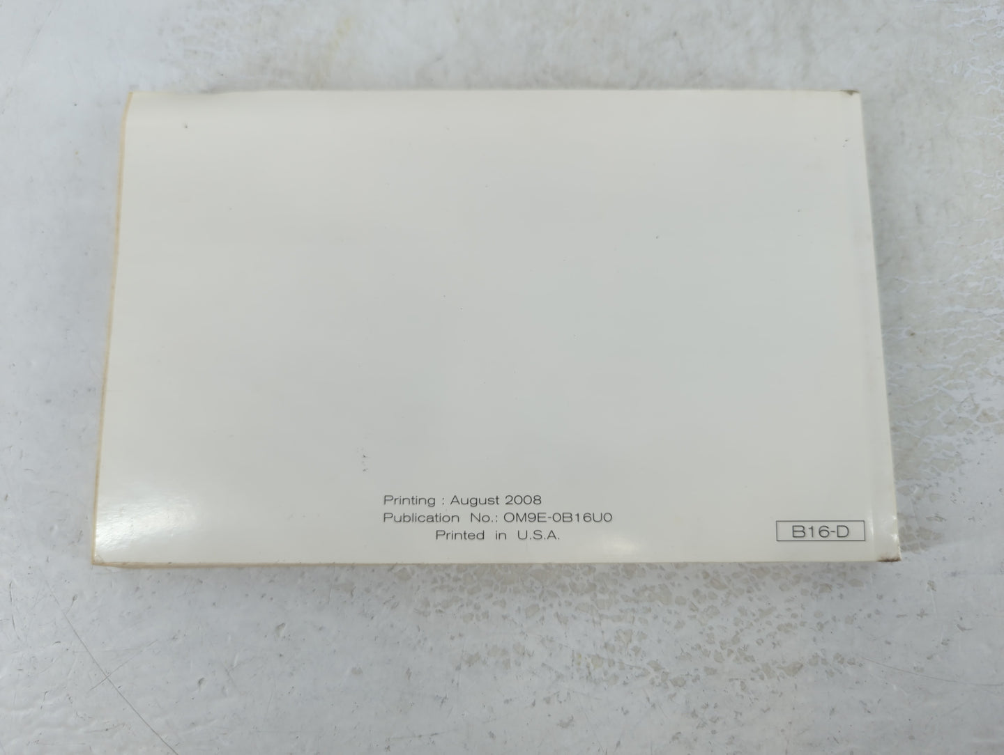 2009 Nissan Sentra Owners Manual Book Guide P/N:OM9E-0B16U0 OEM Used Auto Parts - Oemusedautoparts1.com