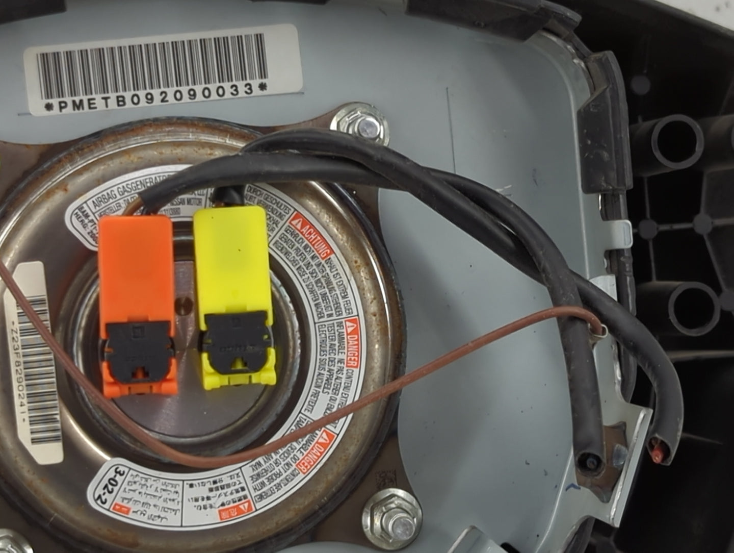2007-2009 Nissan Sentra Air Bag Driver Left Steering Wheel Mounted - Oemusedautoparts1.com