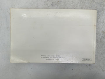 2009 Nissan Sentra Owners Manual Book Guide P/N:OM9E-0B16U1 OEM Used Auto Parts