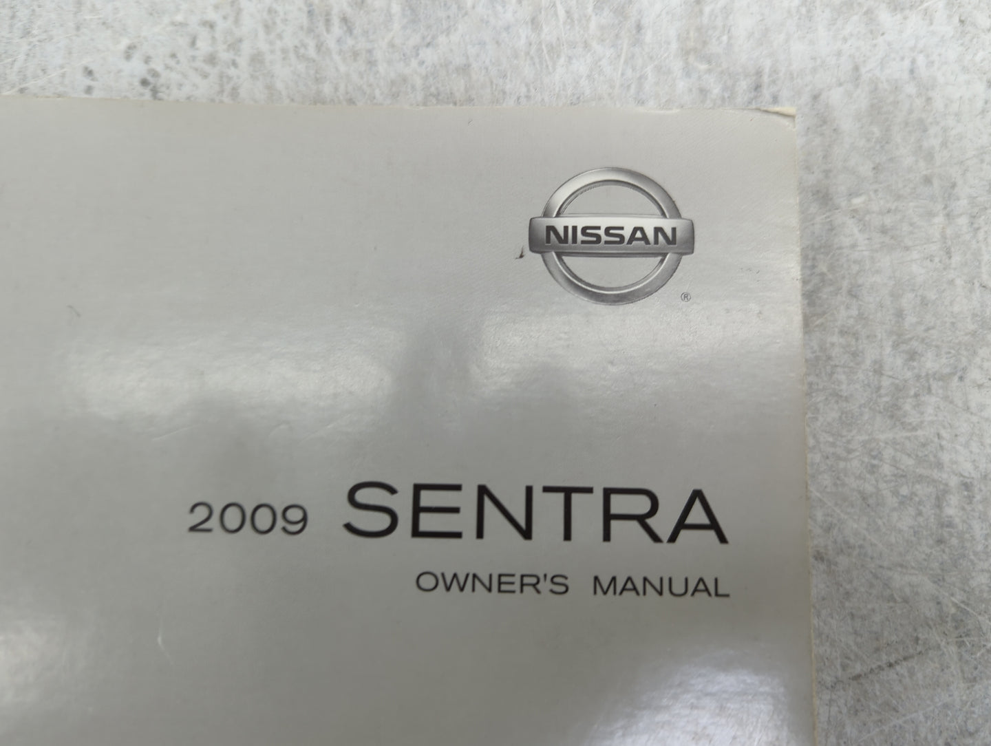 2009 Nissan Sentra Owners Manual Book Guide P/N:OM9E-0B16U1 OEM Used Auto Parts - Oemusedautoparts1.com