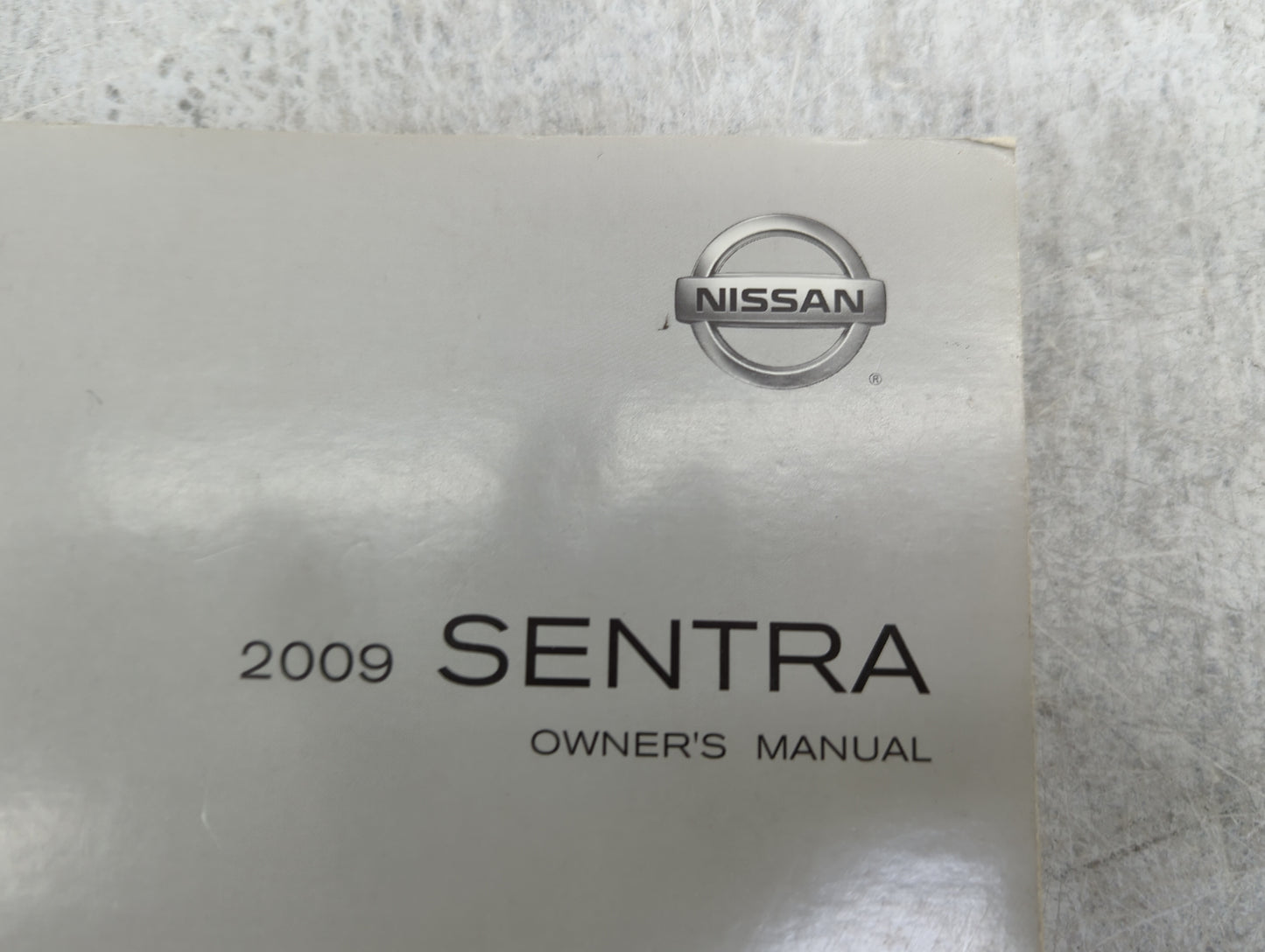 2009 Nissan Sentra Owners Manual Book Guide P/N:OM9E-0B16U1 OEM Used Auto Parts - Oemusedautoparts1.com