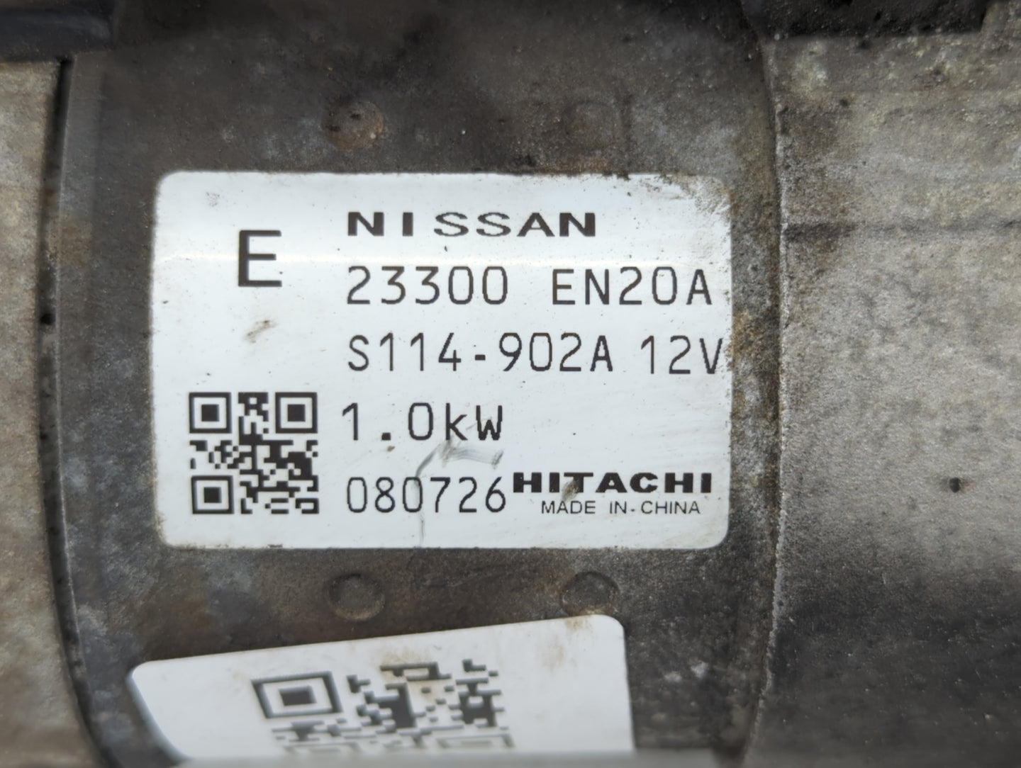 2009 Nissan Sentra Car Starter Motor Solenoid OEM P/N:23300 EN20A Fits OEM Used Auto Parts - Oemusedautoparts1.com