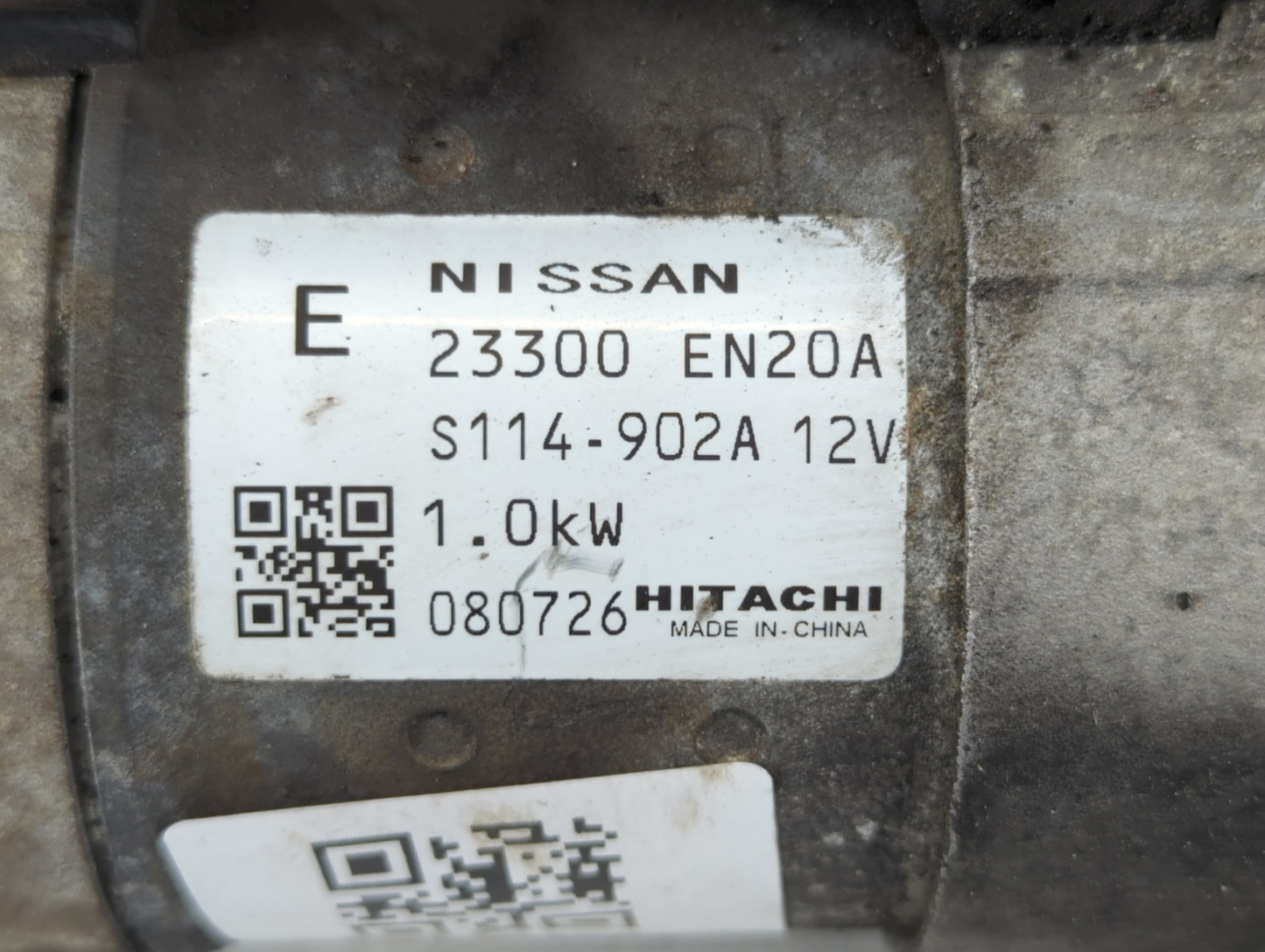2009 Nissan Sentra Car Starter Motor Solenoid OEM P/N:23300 EN20A Fits OEM Used Auto Parts - Oemusedautoparts1.com