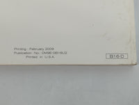 2009 Nissan Sentra Owners Manual Book Guide P/N:0M9E-0B16U2 OEM Used Auto Parts - Oemusedautoparts1.com