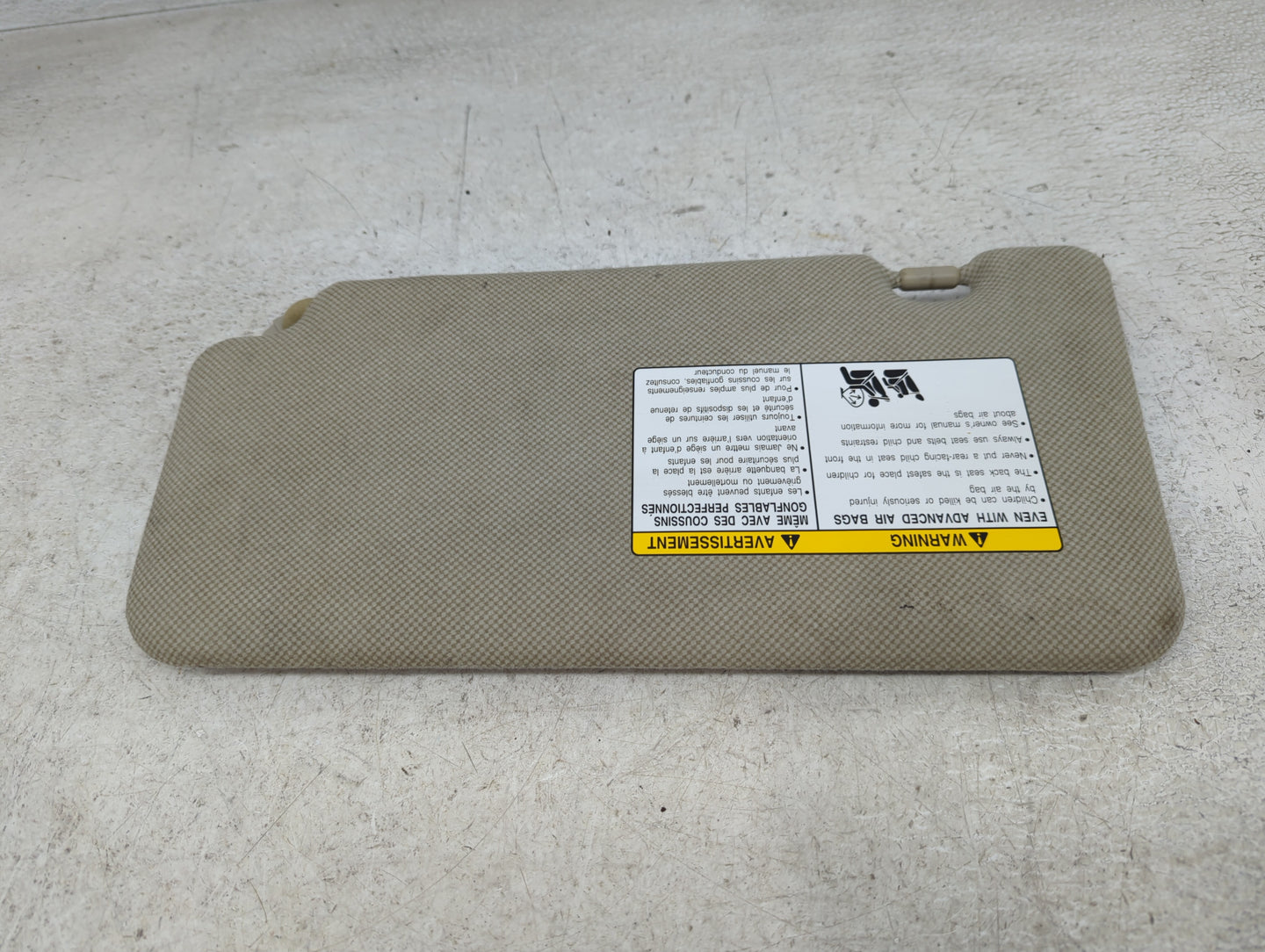 2007-2012 Nissan Versa Sun Visor Shade Replacement Passenger Right Mirror Fits Fits 2007 2008 2009 2010 2011 2012 OEM Used A