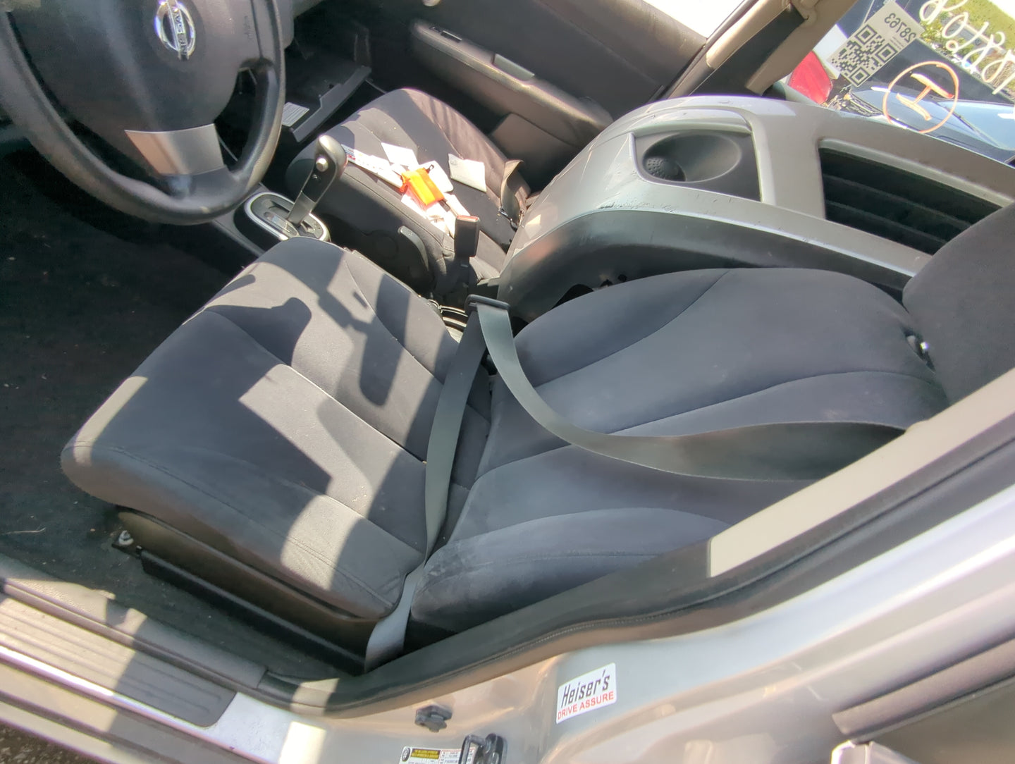 2008-2009 Nissan Versa Driver Front Seat Oem Grey - Oemusedautoparts1.com