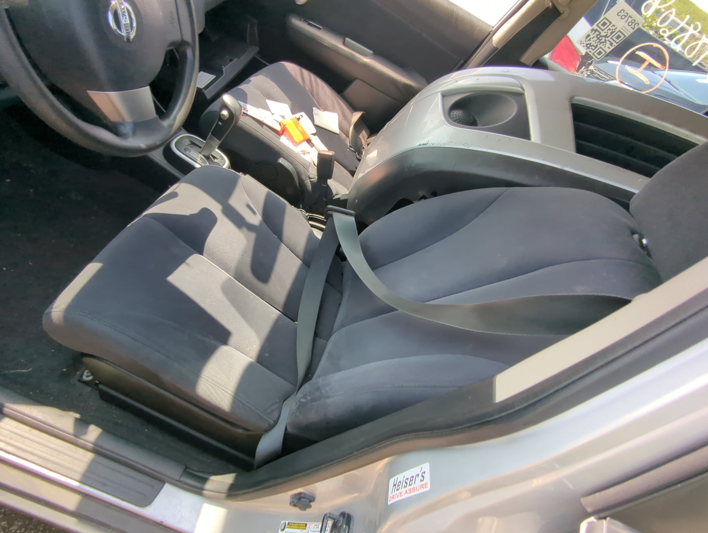 2008-2009 Nissan Versa Driver Front Seat Oem Grey - Oemusedautoparts1.com