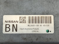 2009 Nissan Versa PCM Engine Control Computer ECU ECM PCU OEM P/N:MEC900-160 A1 Fits OEM Used Auto Parts - Oemusedautoparts1