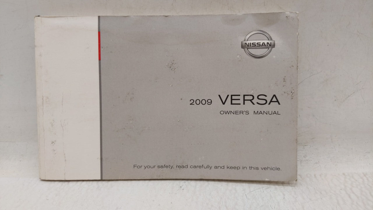 2009 Nissan Versa Owners Manual Book Guide OEM Used Auto Parts - Oemusedautoparts1.com