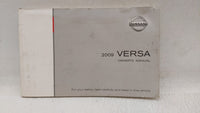 2009 Nissan Versa Owners Manual Book Guide OEM Used Auto Parts - Oemusedautoparts1.com
