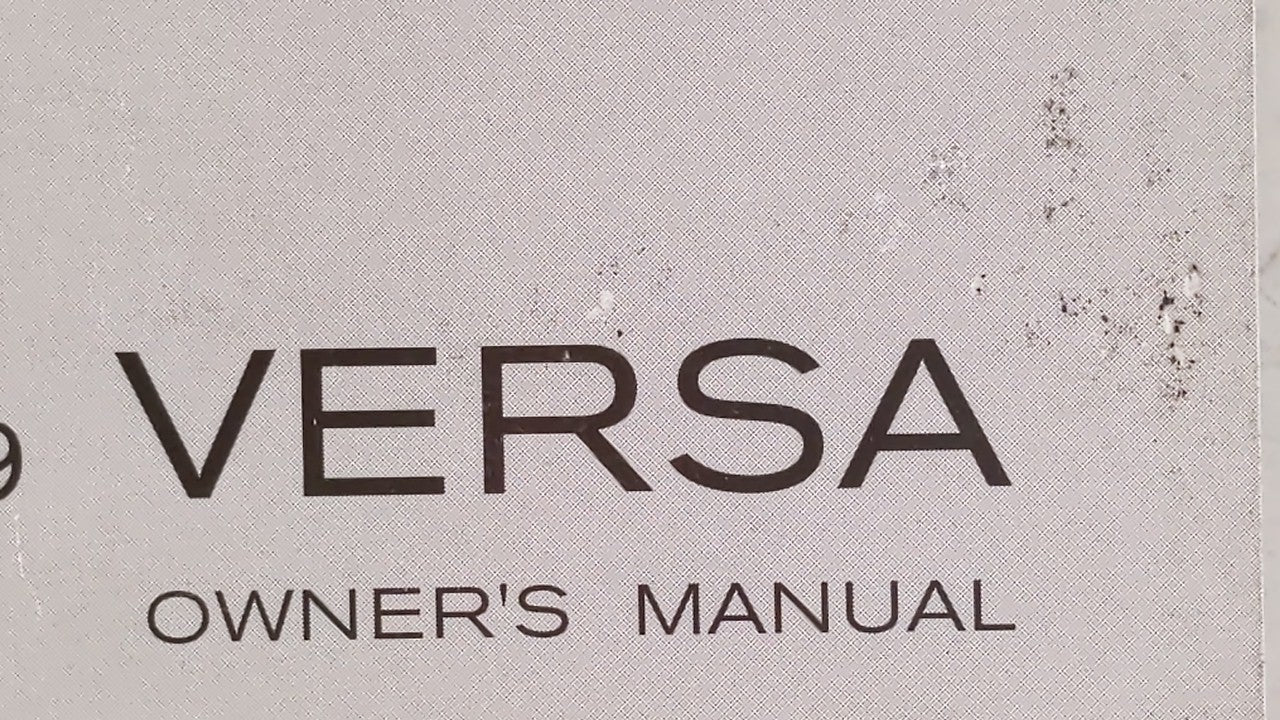 2009 Nissan Versa Owners Manual Book Guide OEM Used Auto Parts - Oemusedautoparts1.com