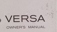 2009 Nissan Versa Owners Manual Book Guide OEM Used Auto Parts - Oemusedautoparts1.com