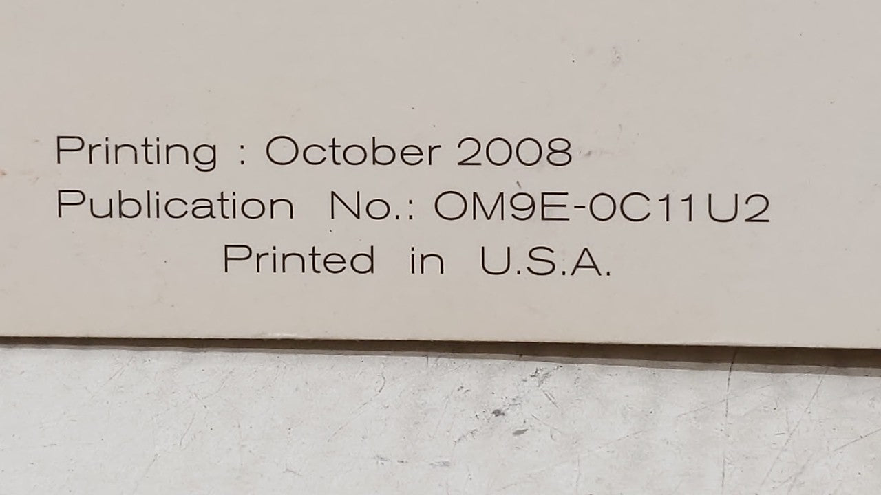 2009 Nissan Versa Owners Manual Book Guide OEM Used Auto Parts - Oemusedautoparts1.com