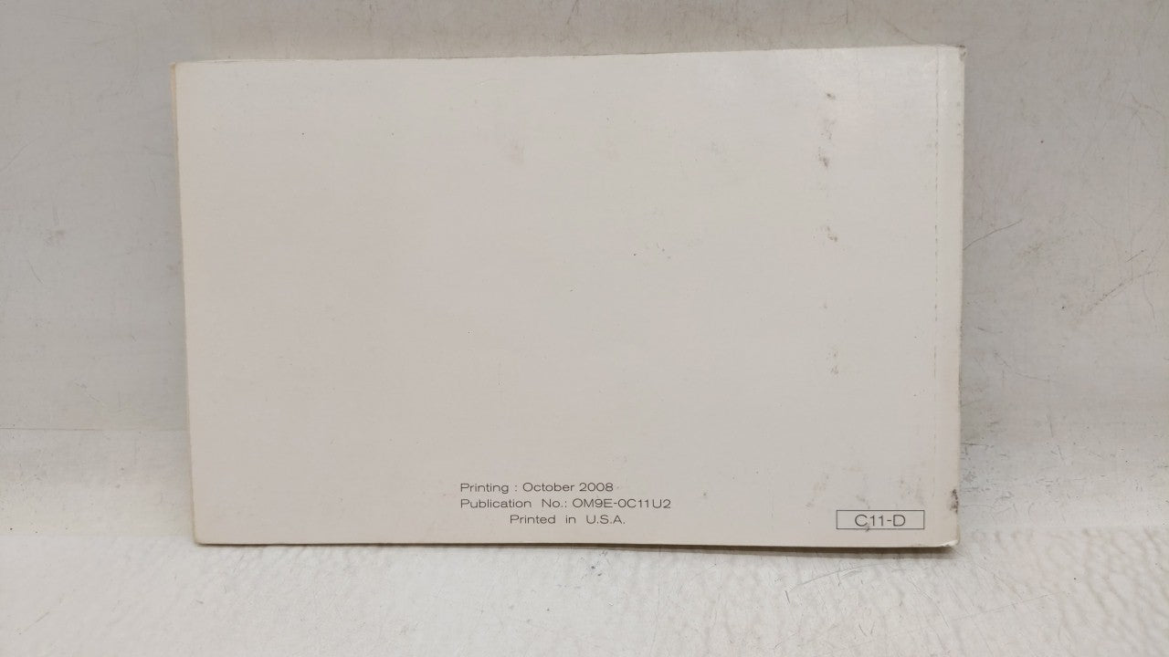 2009 Nissan Versa Owners Manual Book Guide OEM Used Auto Parts - Oemusedautoparts1.com