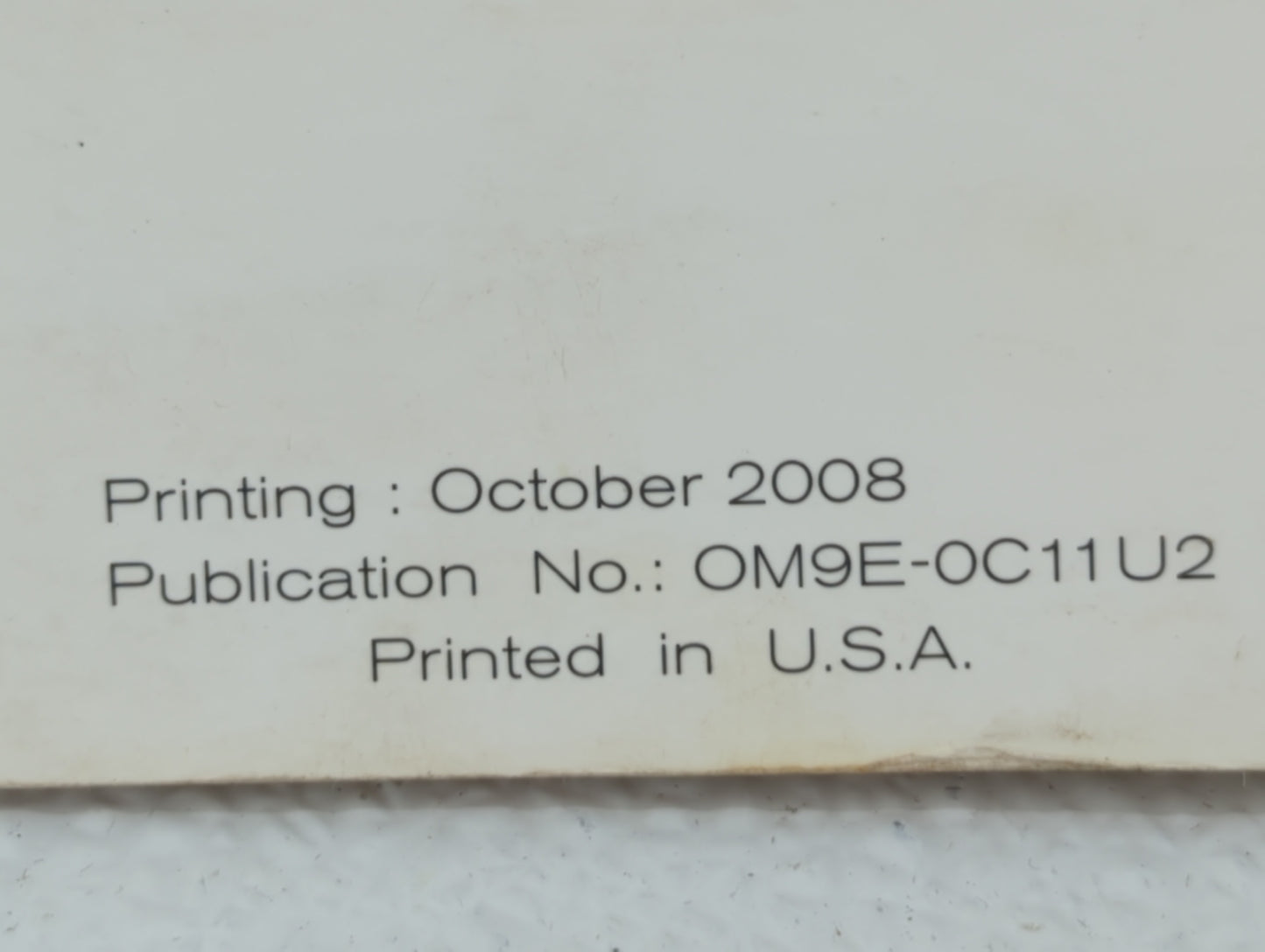 2009 Nissan Versa Owners Manual Book Guide OEM Used Auto Parts - Oemusedautoparts1.com