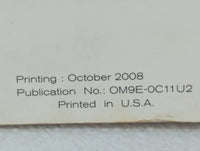 2009 Nissan Versa Owners Manual Book Guide OEM Used Auto Parts - Oemusedautoparts1.com