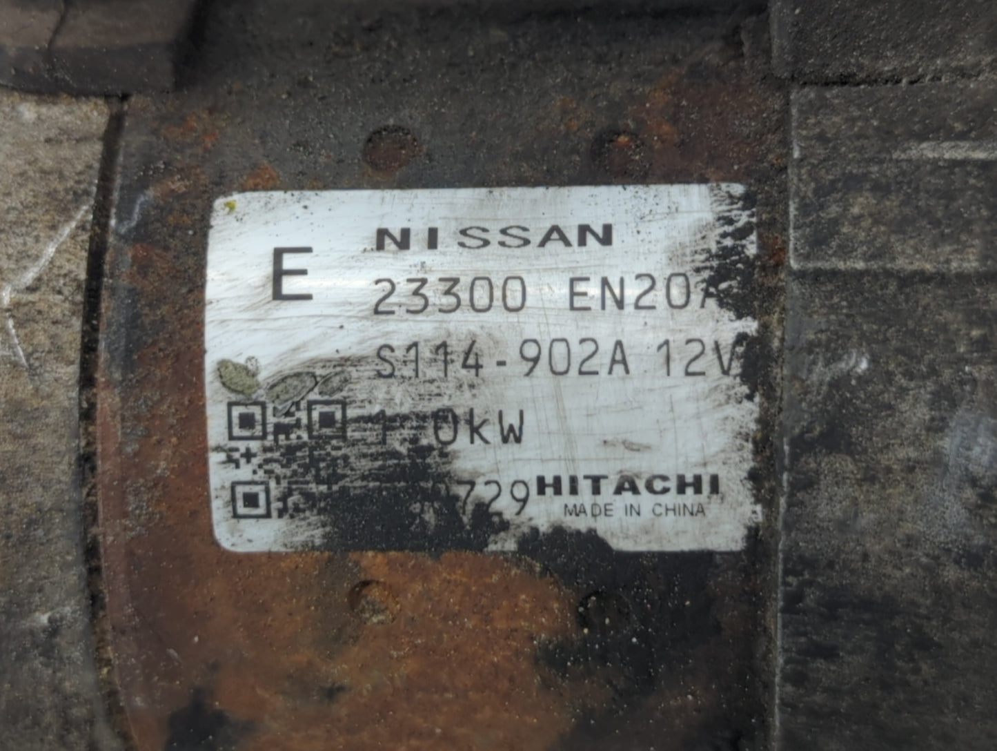 2009 Nissan Versa Car Starter Motor Solenoid OEM P/N:S114-902A 12V 23300 EN20A Fits OEM Used Auto Parts - Oemusedautoparts1.