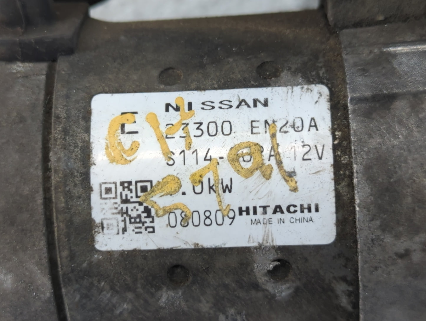 2009 Nissan Versa Car Starter Motor Solenoid OEM P/N:23300 EN20A Fits OEM Used Auto Parts - Oemusedautoparts1.com