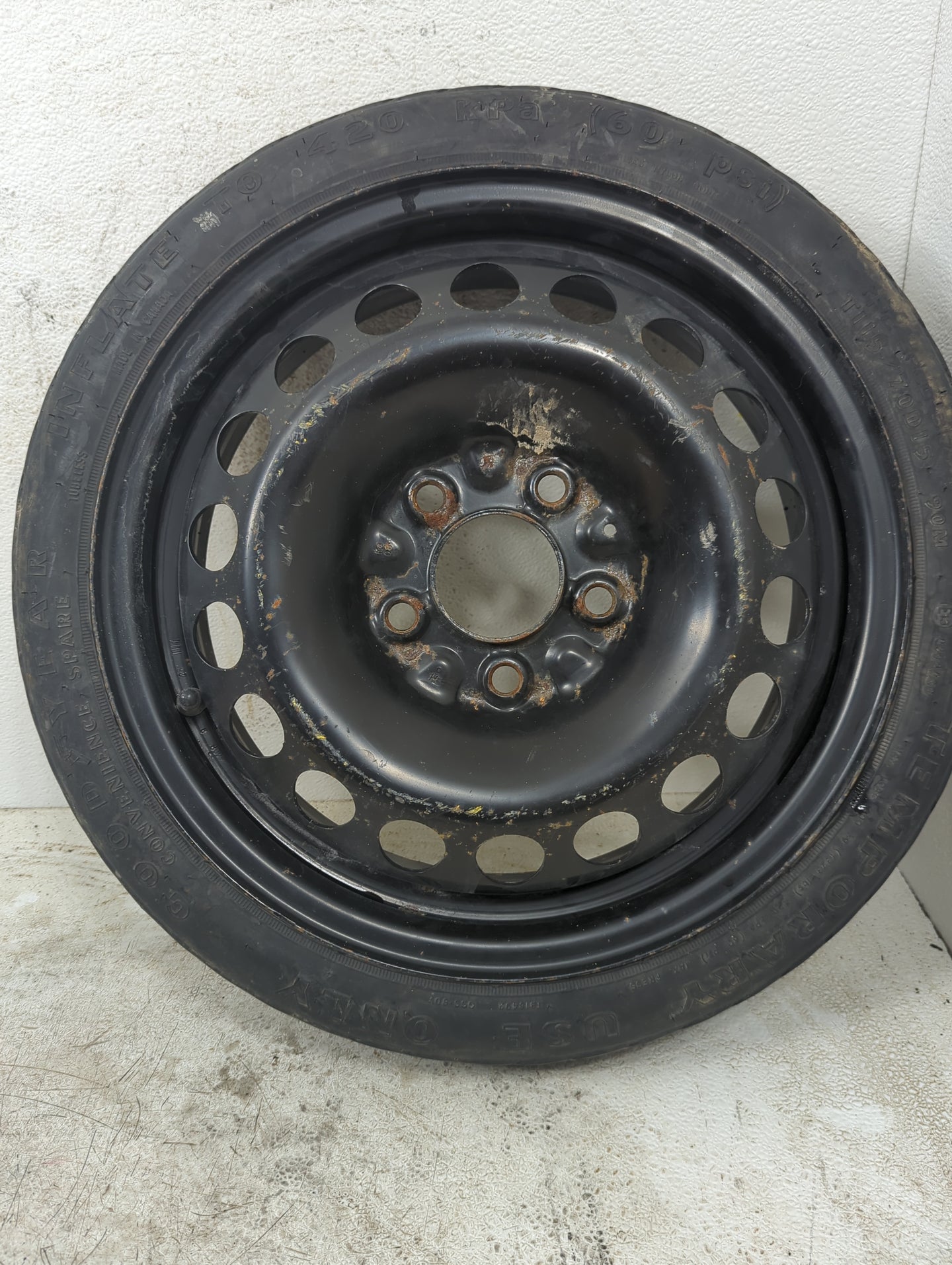 2007-2010 Pontiac G5 Spare Donut Tire Wheel Rim Oem 1367153 - Oemusedautoparts1.com
