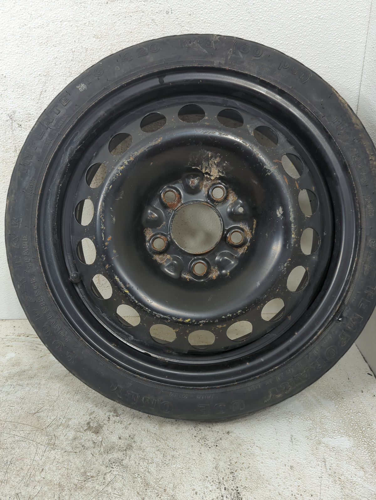 2007-2010 Pontiac G5 Spare Donut Tire Wheel Rim Oem 1367153 - Oemusedautoparts1.com