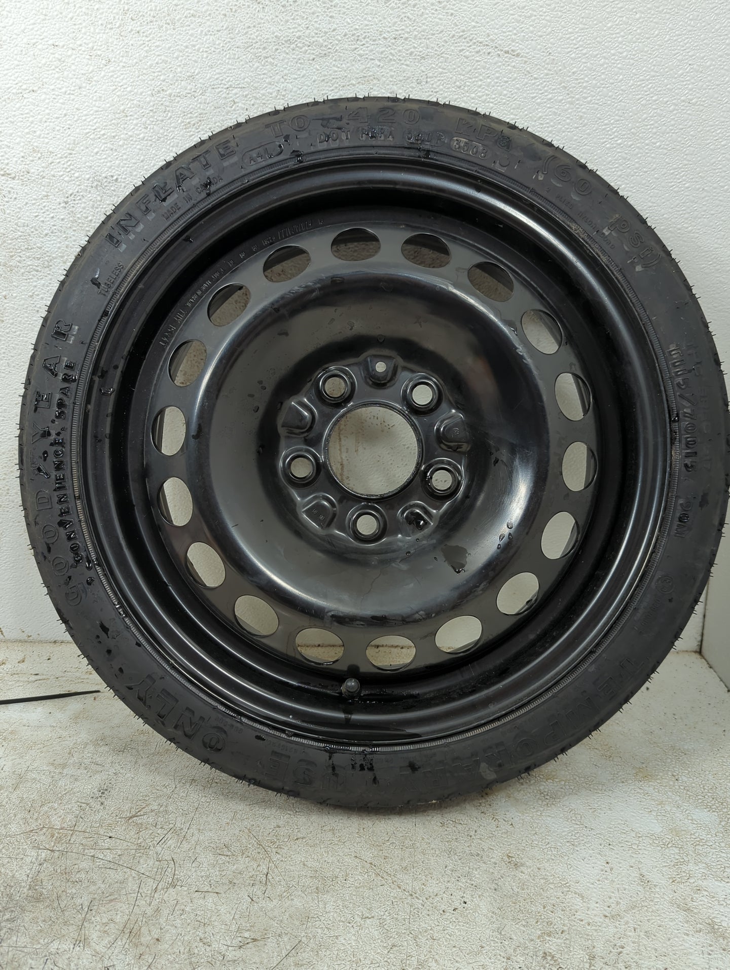 2007-2010 Pontiac G5 Spare Donut Tire Wheel Rim Oem 1367153 - Oemusedautoparts1.com
