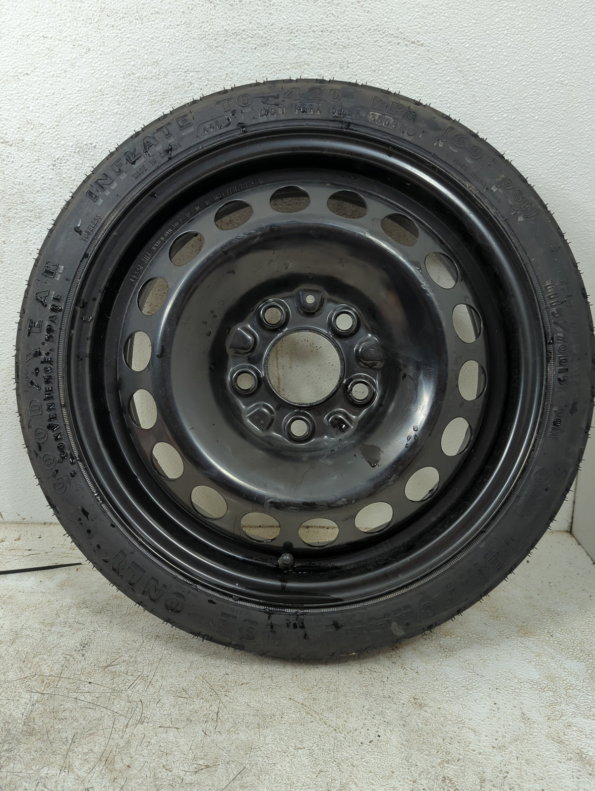 2007-2010 Pontiac G5 Spare Donut Tire Wheel Rim Oem 1367153 - Oemusedautoparts1.com