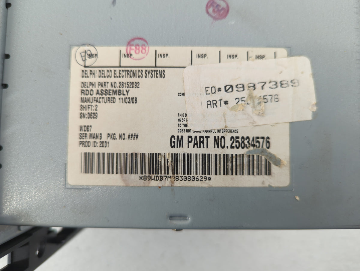 2009-2010 Pontiac G5 Am Fm Cd Player Radio Receiver 582834 - Oemusedautoparts1.com