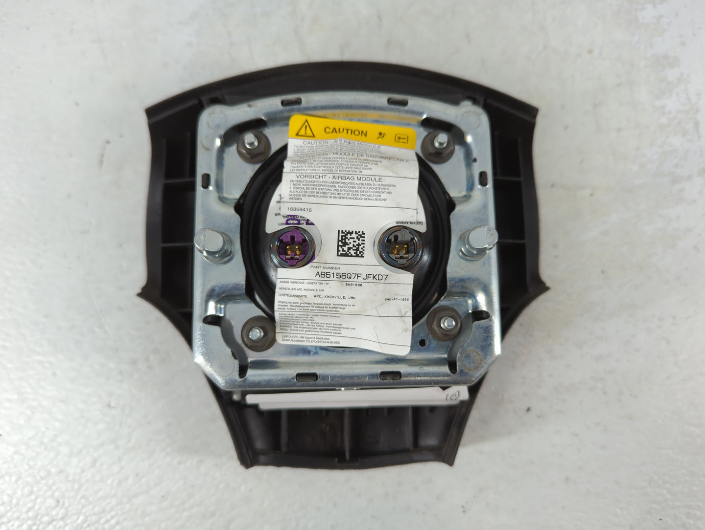 2007-2010 Pontiac G5 Air Bag Driver Left Steering Wheel Mounted Fits Fits 2007 2008 2009 2010 OEM Used Auto Parts - Oemuseda