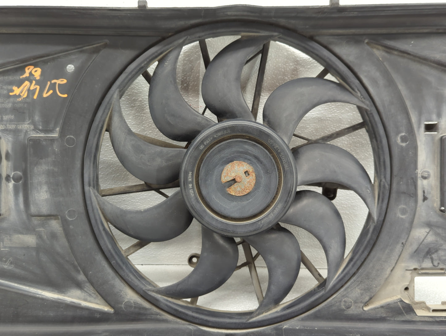 2007-2010 Pontiac G5 Left Radiator Fan Motor Assembly - Oemusedautoparts1.com