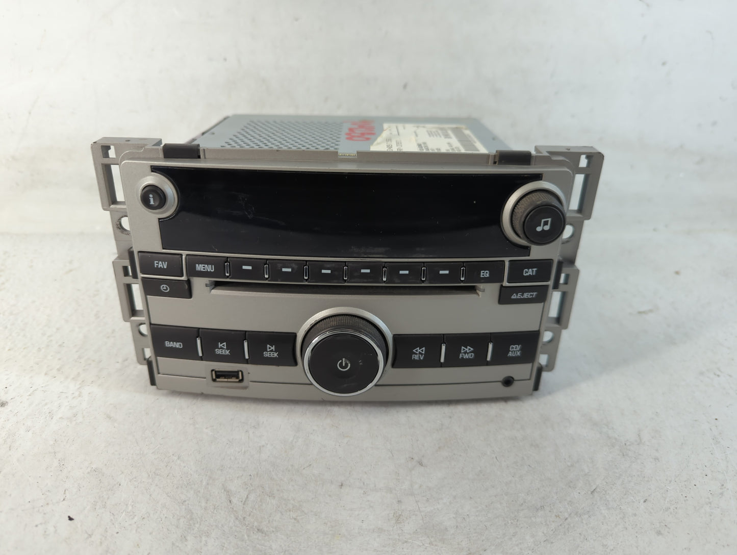 2009-2010 Pontiac G5 Radio AM FM Cd Player Receiver Replacement P/N:20789372 Fits Fits 2009 2010 OEM Used Auto Parts - Oemus