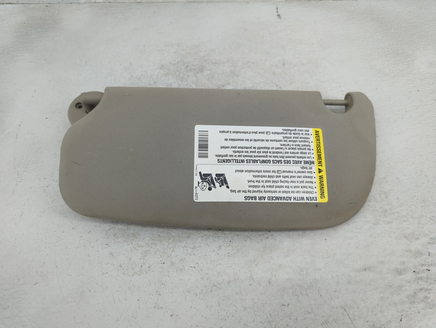 2007-2010 Pontiac G5 Sun Visor Shade Replacement Passenger Right Mirror Fits Fits 2007 2008 2009 2010 OEM Used Auto Parts - 