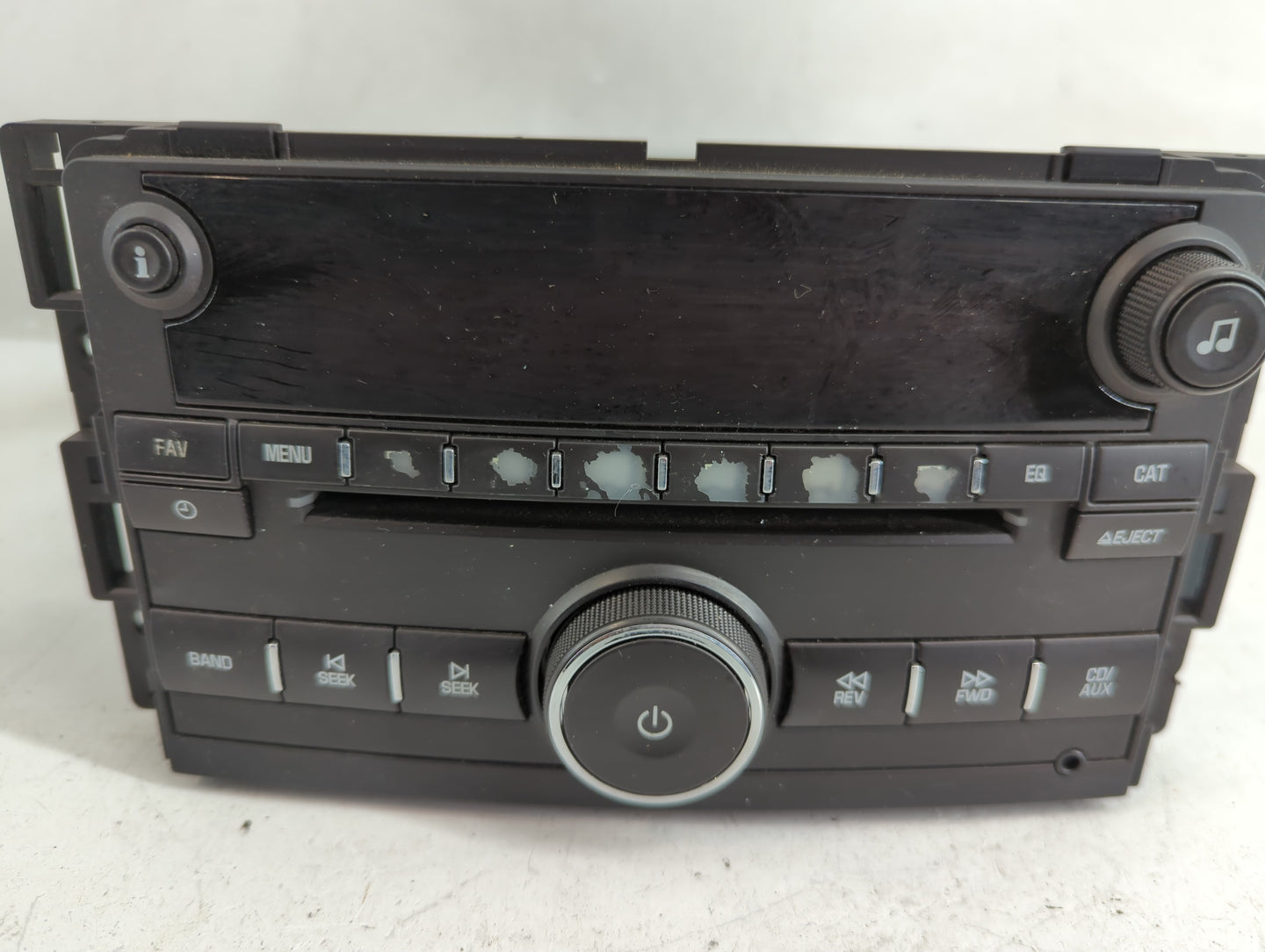 2009-2010 Pontiac G6 Radio AM FM Cd Player Receiver Replacement Fits Fits 2009 2010 OEM Used Auto Parts - Oemusedautoparts1.