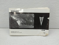 2009 Pontiac G6 Owners Manual Book Guide OEM Used Auto Parts - Oemusedautoparts1.com