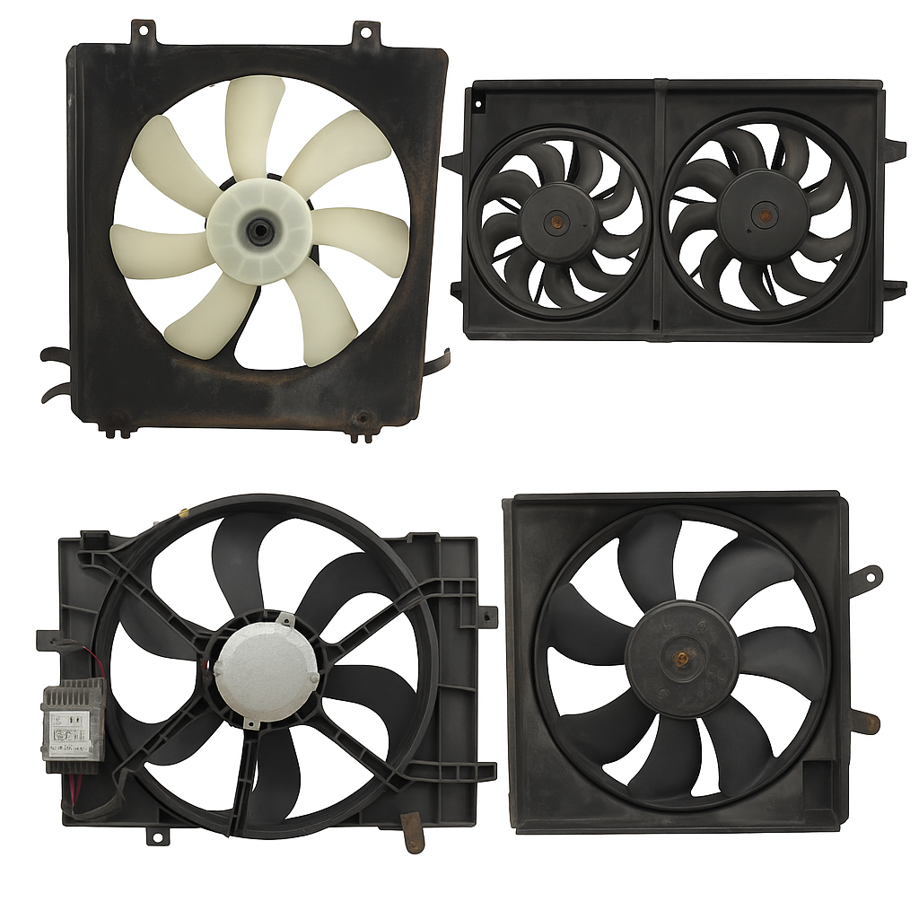 2006-2010 Pontiac G6 Electric Radiator Cooling Fan Motor Assembly Fits Fits 2006 2007 2008 2009 2010 2011 2012 OEM Used Auto
