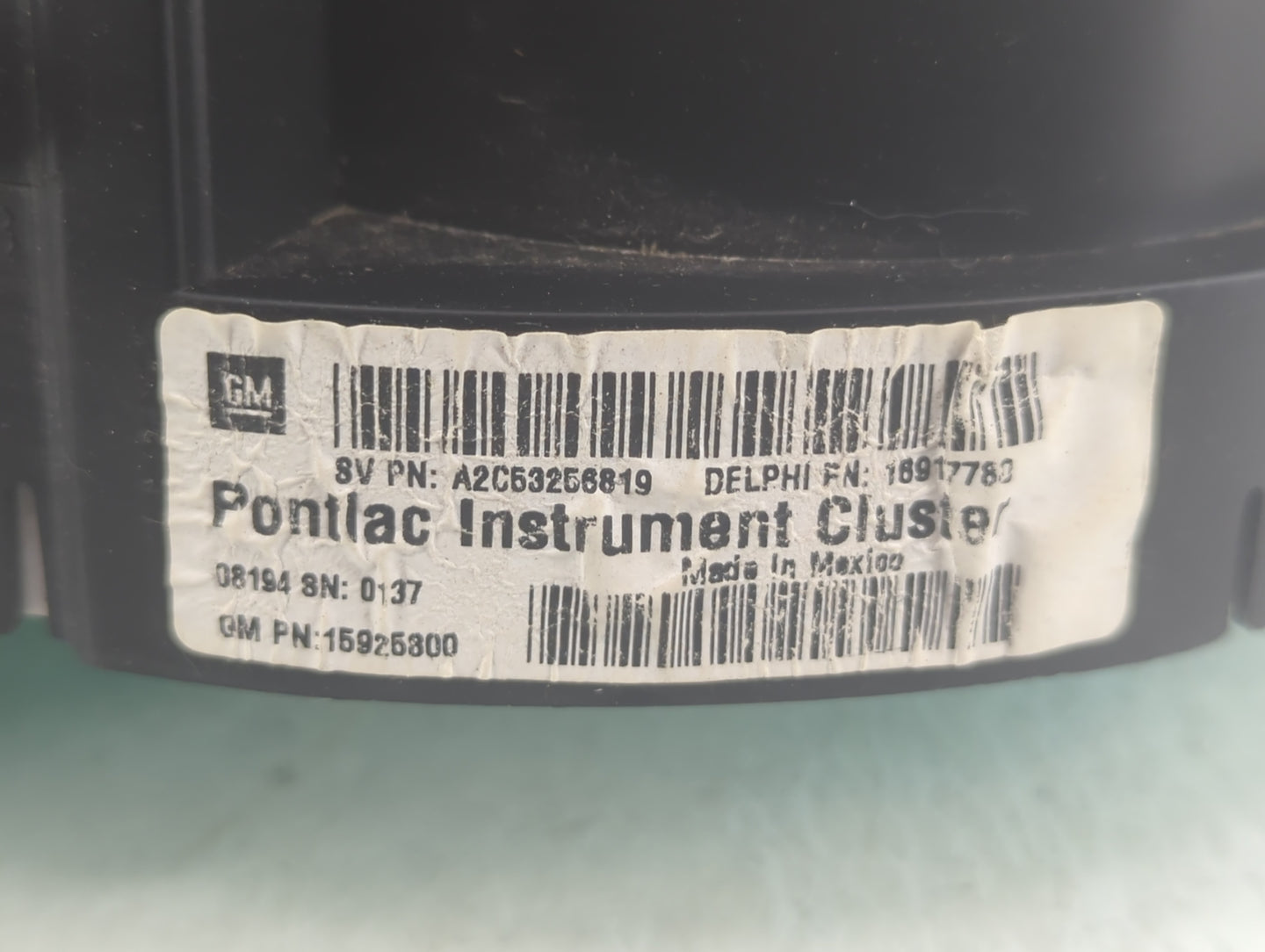 2009 Pontiac G6 Instrument Cluster Speedometer Gauges P/N:A2C53256819 Fits OEM Used Auto Parts - Oemusedautoparts1.com