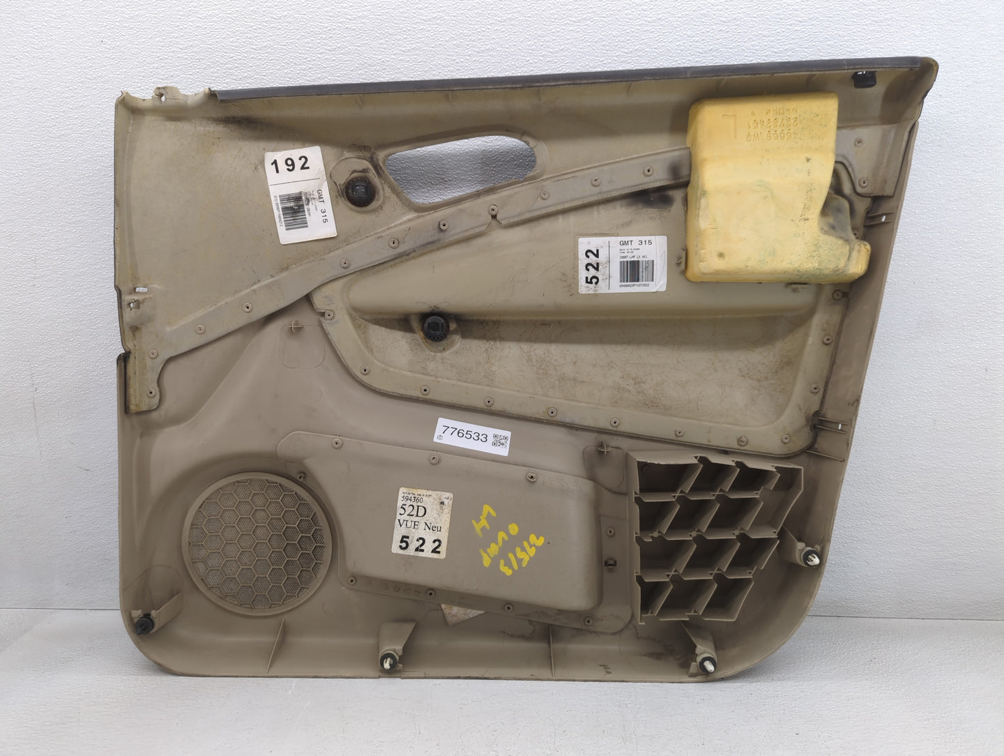 2009 Pontiac G6 Front Left Driver Interior Door Panel Trim Beige - Oemusedautoparts1.com