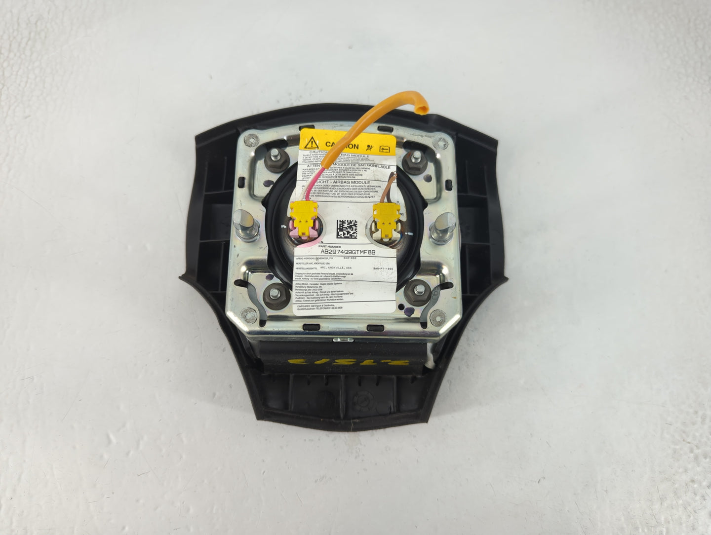 2006-2010 Pontiac G6 Air Bag Driver Left Steering Wheel Mounted P/N:AB2974Q9GTMF8B Fits Fits 2006 2007 2008 2009 2010 OEM Us