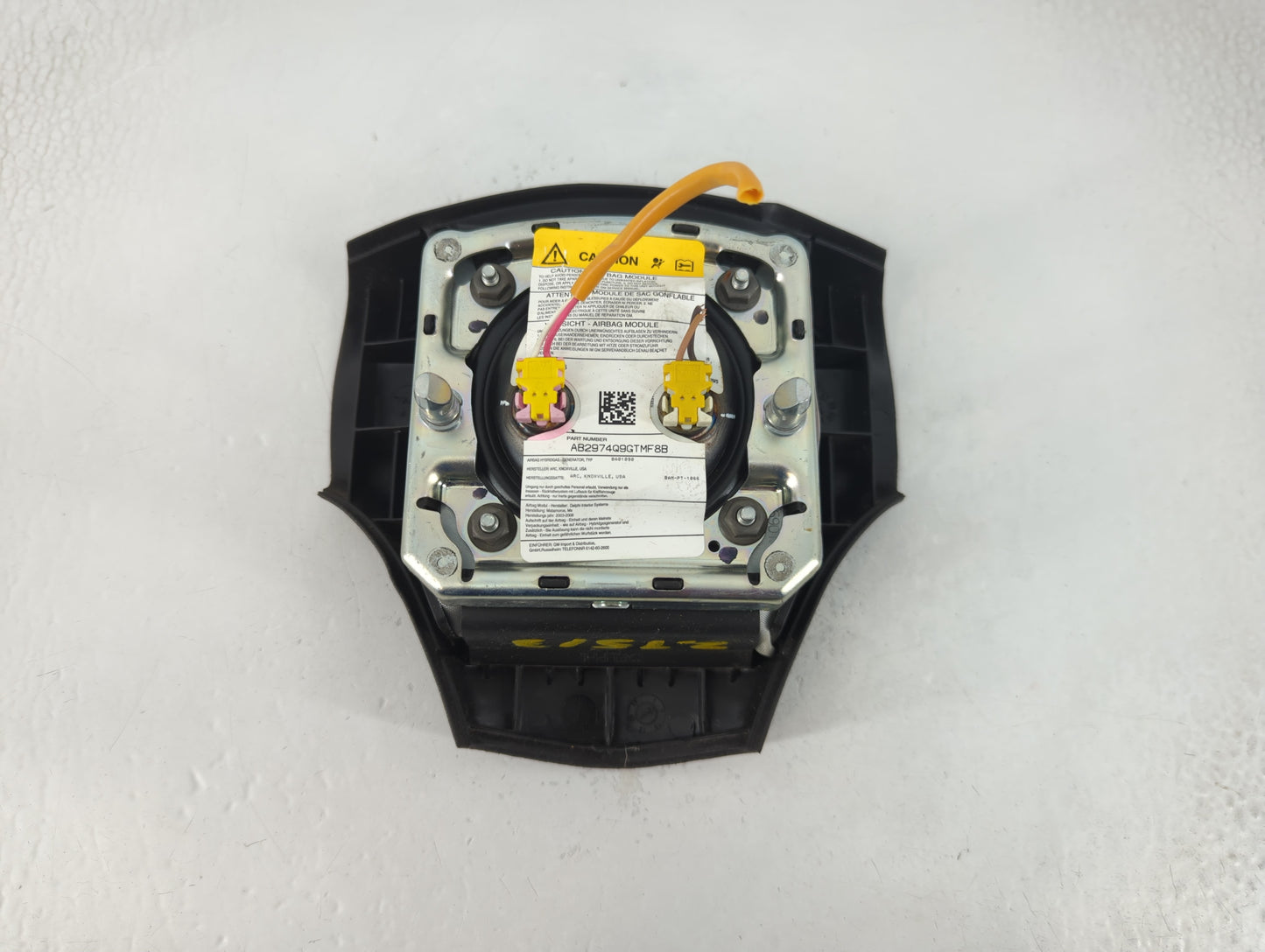 2006-2010 Pontiac G6 Air Bag Driver Left Steering Wheel Mounted P/N:AB2974Q9GTMF8B Fits Fits 2006 2007 2008 2009 2010 OEM Us