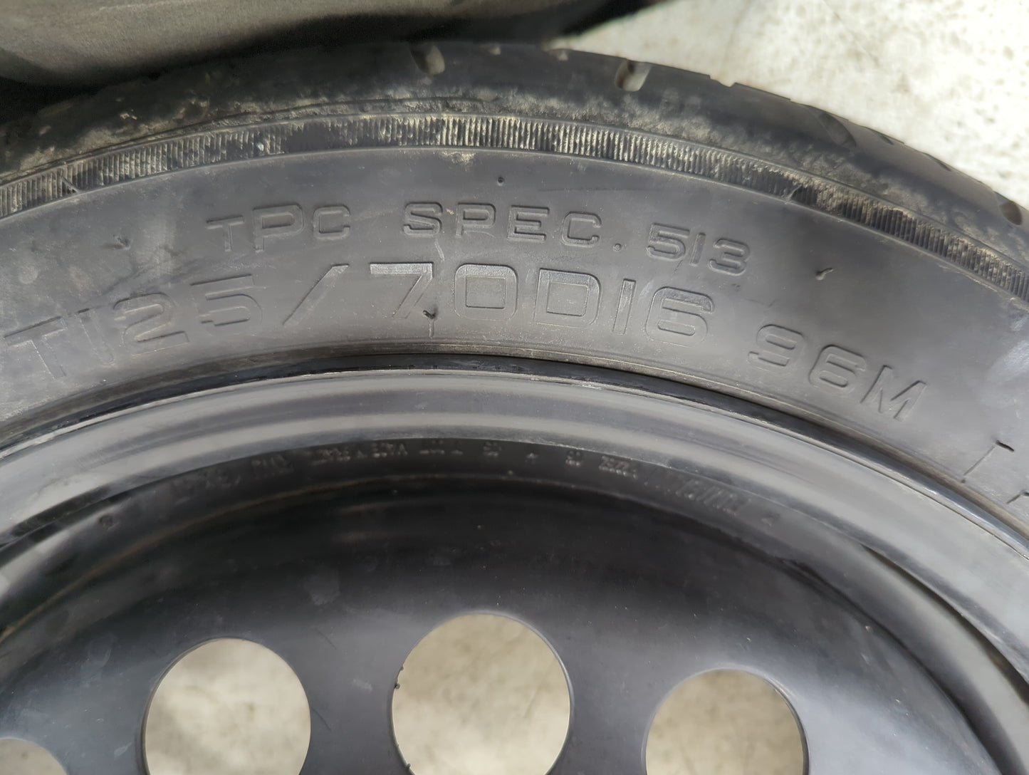 2007-2010 Pontiac G6 Spare Donut Tire Wheel Rim Oem - Oemusedautoparts1.com