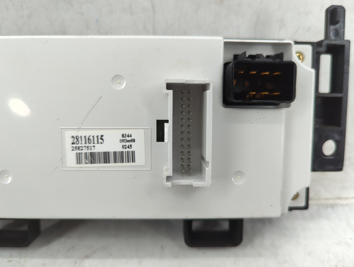 2009-2010 Pontiac G6 Climate Control Module Temperature AC/Heater Replacement P/N:28116115 25827517 Fits Fits 2009 2010 OEM 