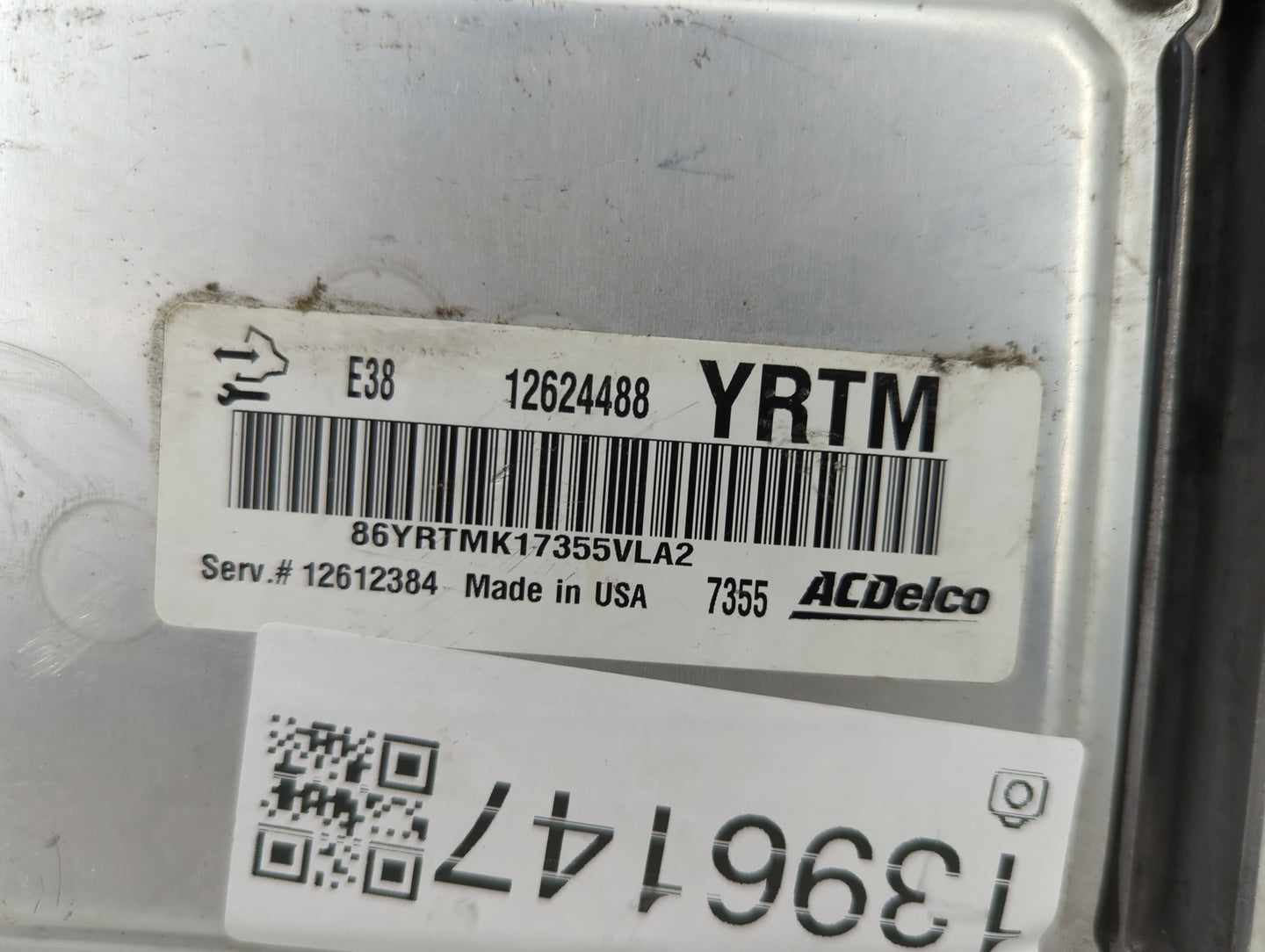 2009 Pontiac G8 PCM Engine Control Computer ECU ECM PCU OEM P/N:12624488 Fits Fits 2010 OEM Used Auto Parts - Oemusedautopar